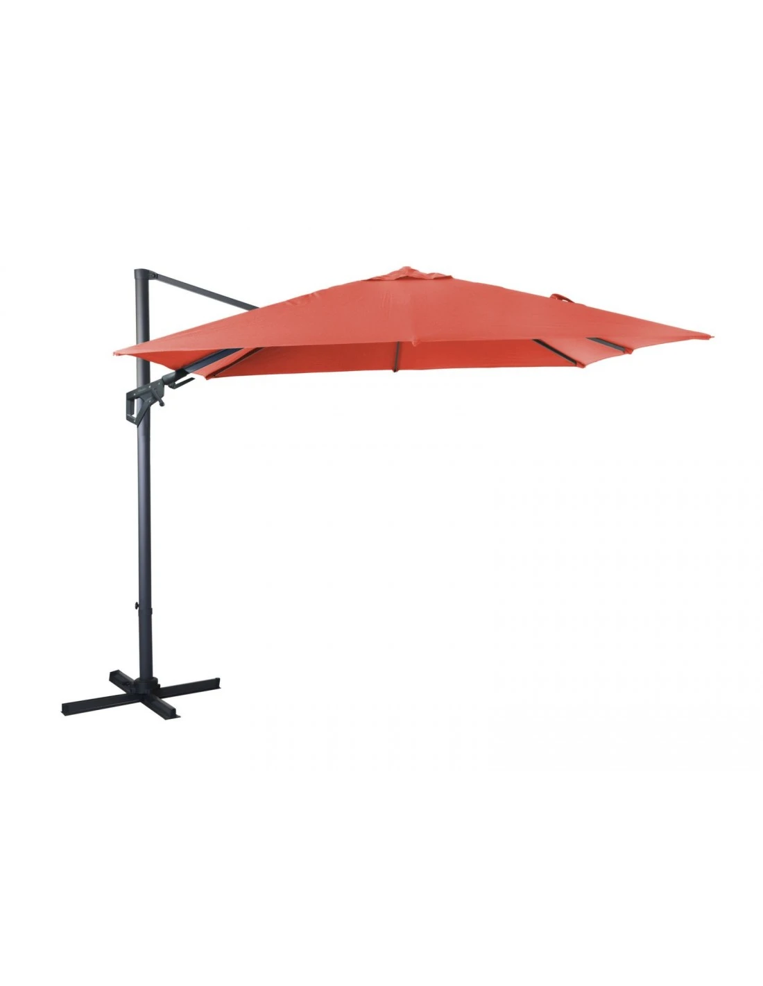 Parasol Déporté NH20 3x3 M En Aluminium Orientable, Inclinable Et Rotatif - Paprika 1 Parasol Déporté NH20 3x3 M En Aluminium Orientable, Inclinable Et Rotatif - Paprika