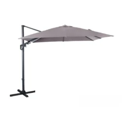 Parasol Déporté NH20 3x3 M En Aluminium Orientable, Inclinable Et Rotatif - Ecru