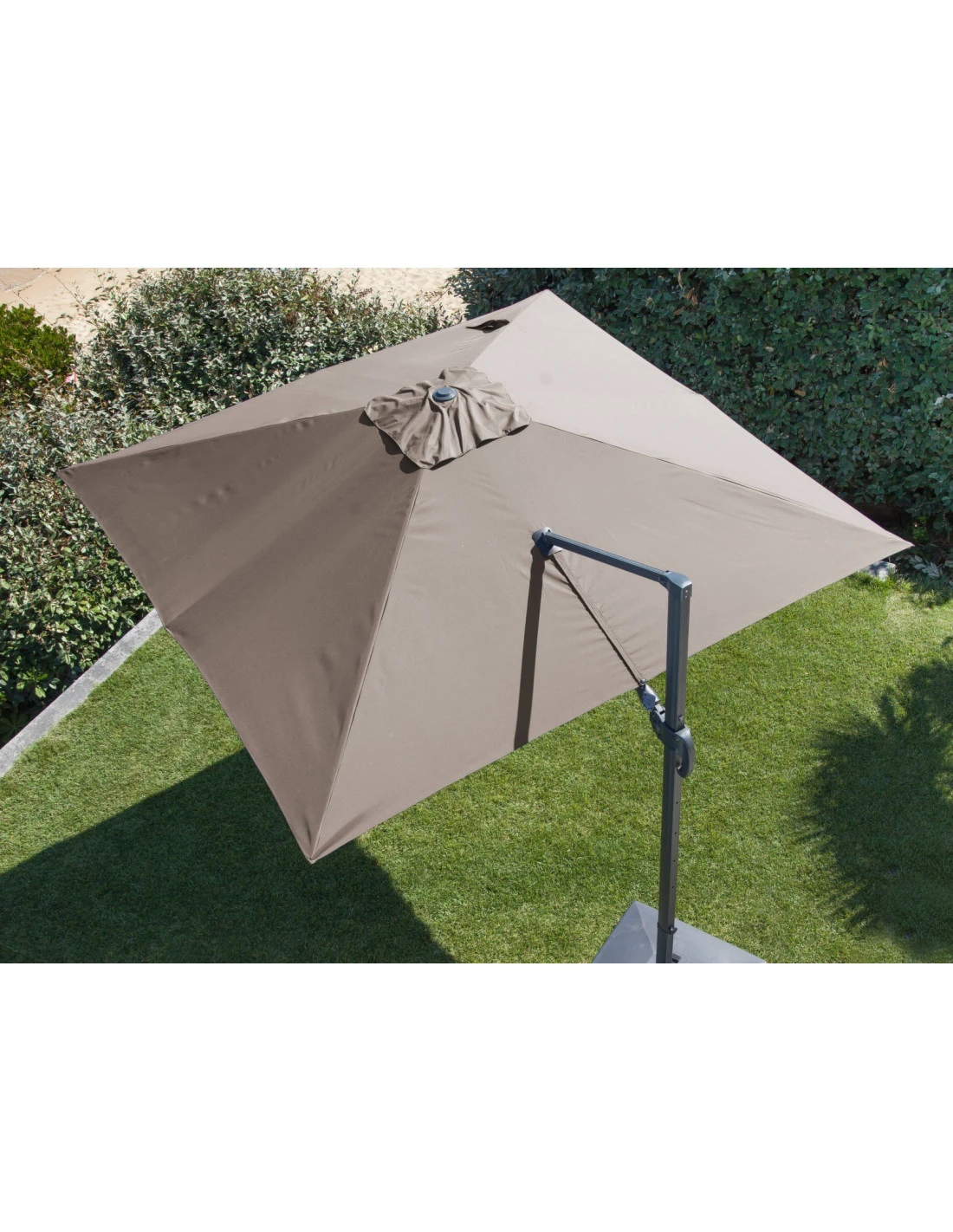 Parasol Déporté NH20 3x3 M En Aluminium Orientable, Inclinable Et Rotatif - Bleu 4 Parasol Déporté NH20 3x3 M En Aluminium Orientable, Inclinable Et Rotatif - Bleu – Image 4