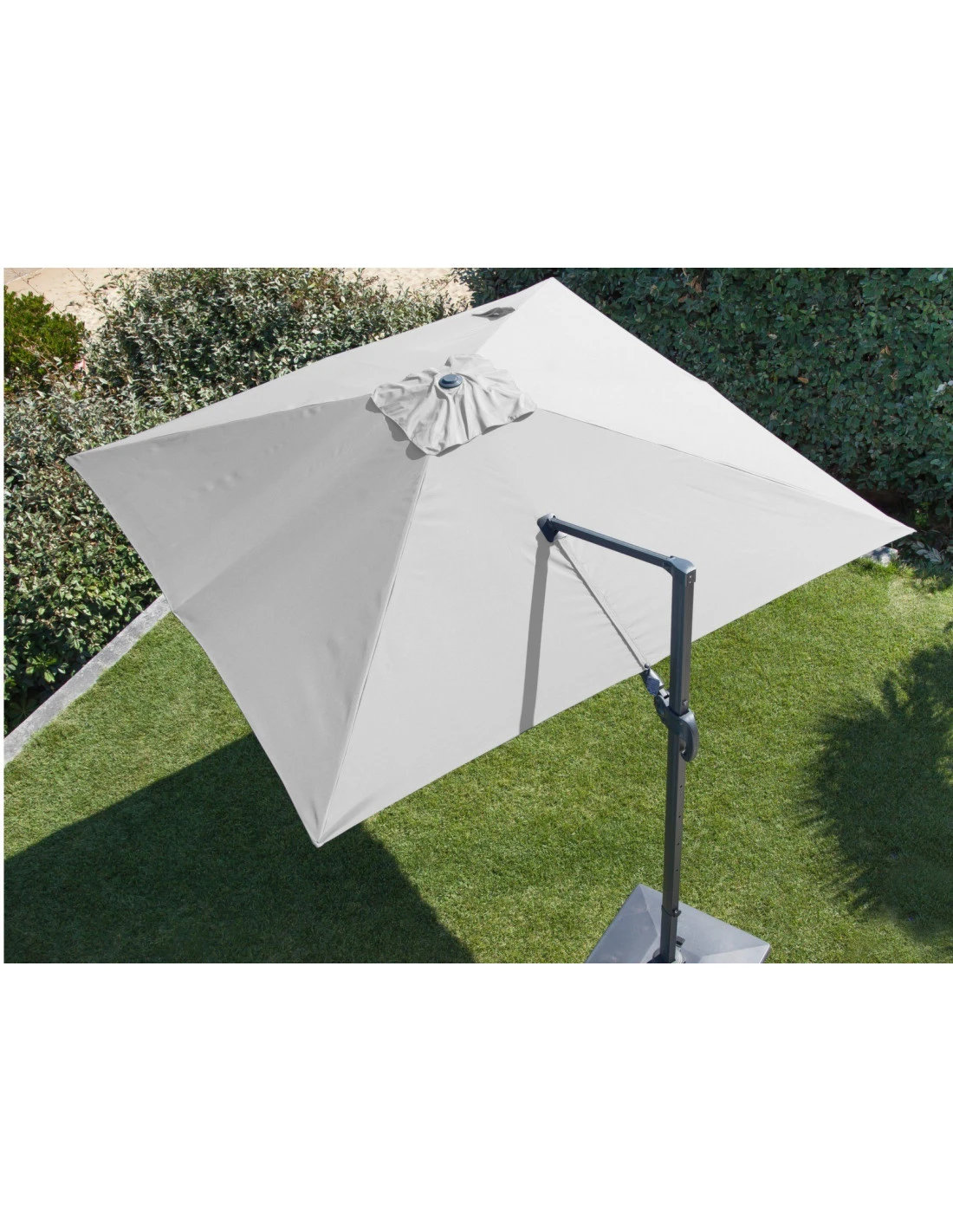Parasol Déporté NH20 3x3 M En Aluminium Orientable, Inclinable Et Rotatif - Bleu 5 Parasol Déporté NH20 3x3 M En Aluminium Orientable, Inclinable Et Rotatif - Bleu – Image 5