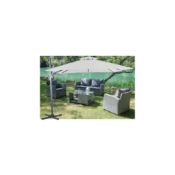 Parasol Déporté NH BIO 3x3 M - Orientable Et Inclinable - Bleu