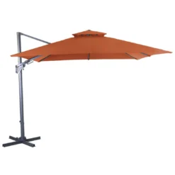 Parasol Déporté NH BIO 3x3 M - Orientable Et Inclinable - Paprika