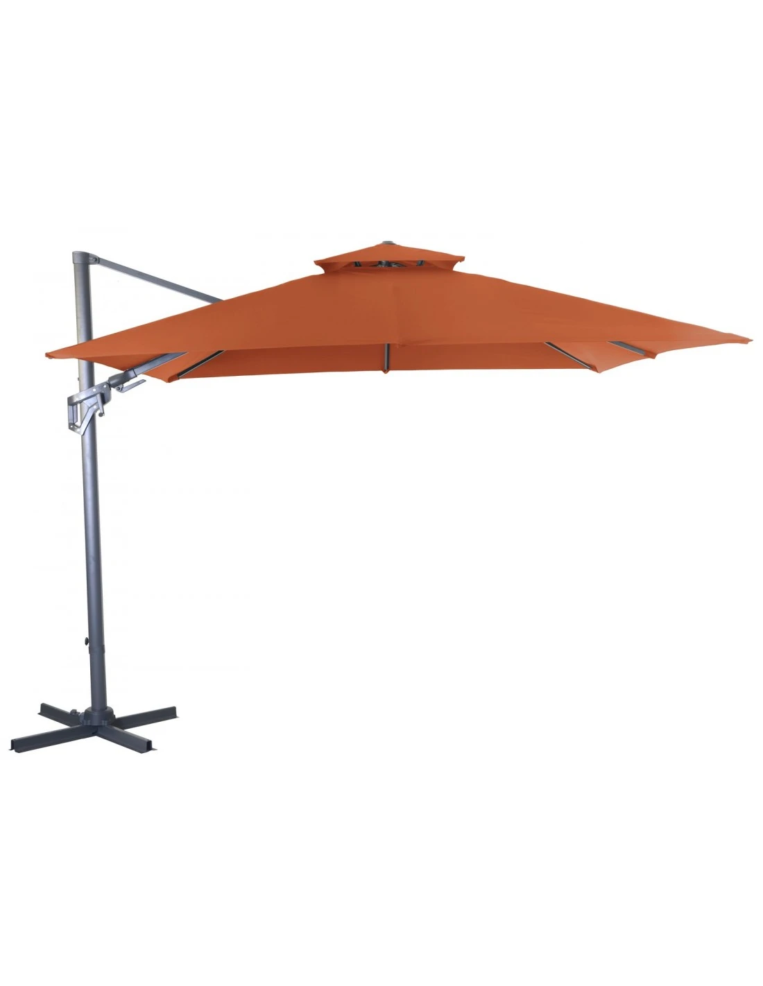 Parasol Déporté NH BIO 3x3 M - Orientable Et Inclinable - Paprika 1 Parasol Déporté NH BIO 3x3 M - Orientable Et Inclinable - Paprika