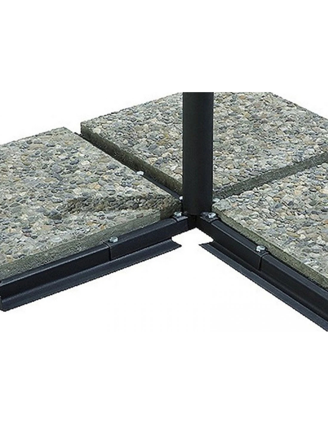 Parasol Déporté Ø 300 Cm En Aluminium Et Toile Polyester - Bleu 6 Parasol Déporté Ø 300 Cm En Aluminium Et Toile Polyester - Bleu – Image 6