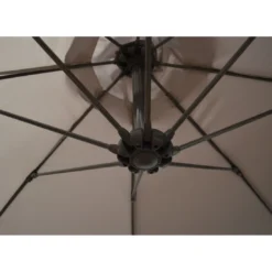 Parasol Déporté Ø 300 Cm En Aluminium Et Toile Polyester - Gris 13 Parasol Déporté Ø 300 Cm En Aluminium Et Toile Polyester - Gris -Verger Magique Soldes Boutique parasol deporte o 300 cm aluminium et toile polyester proloisirs 2