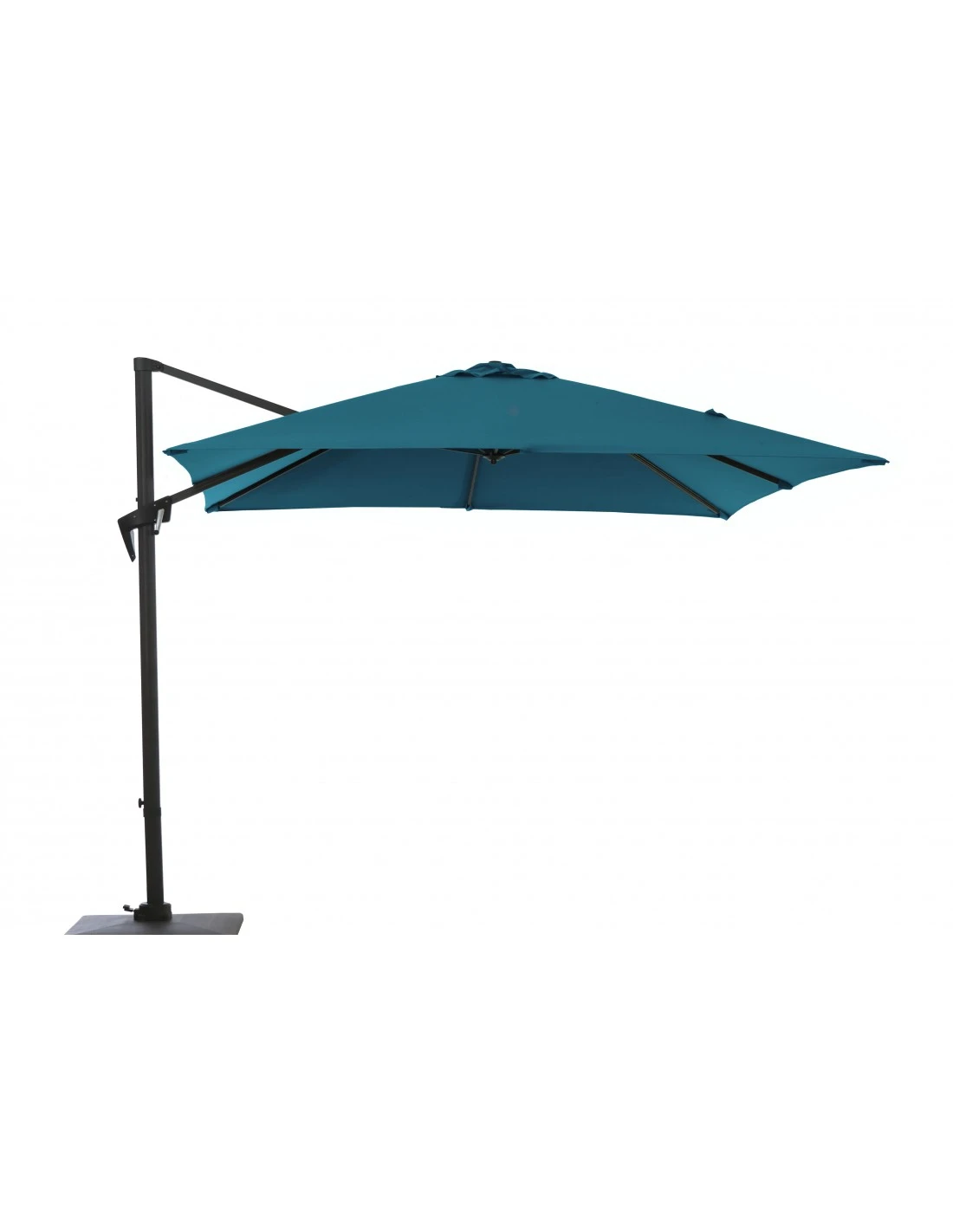 Parasol Déporté Roma 2,5 X 2,5 M - Aluminium Inclinable Et Rotatif - Bleu 1 Parasol Déporté Roma 2,5 X 2,5 M - Aluminium Inclinable Et Rotatif - Bleu