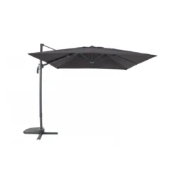Parasol Déporté Samos En Aluminium 2.5 X 2.5 M - Anthracite