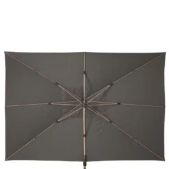 Parasol Déporté Soly 3 X 4 M Charbon - Mât Et Baleines Imprimés Effet Bois 10 Parasol Déporté Soly 3 X 4 M Charbon - Mât Et Baleines Imprimés Effet Bois -Verger Magique Soldes Boutique parasol deporte soly 3 x 4 m charbon mat et baleines imprimes effet bois 1 2