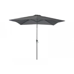 Parasol Droit 2.5 X 2.5 M En Aluminium à Manivelle - Gris