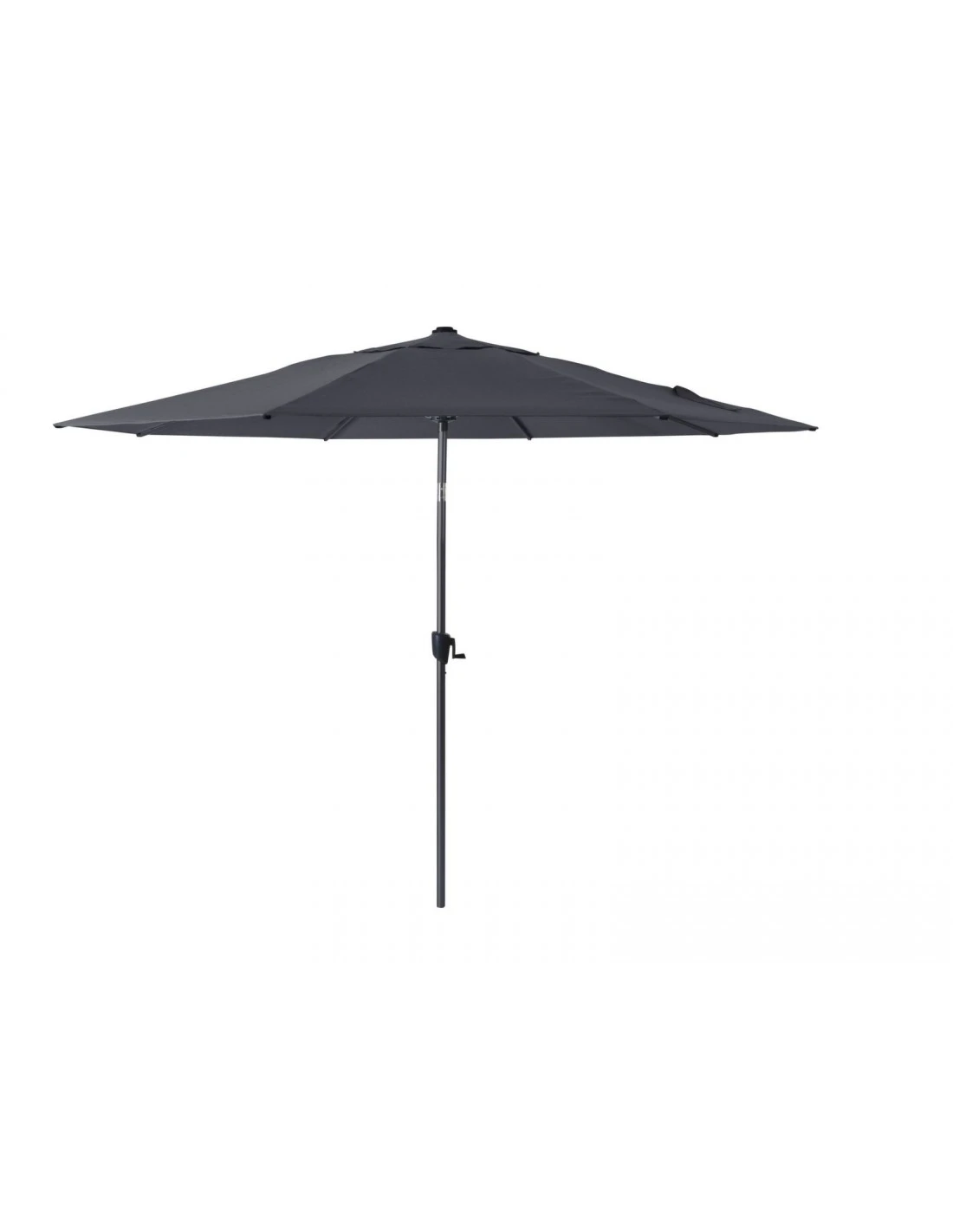 Parasol Droit ø 350 Cm En Aluminium Grey à Manivelle - Gris 1 Parasol Droit ø 350 Cm En Aluminium Grey à Manivelle - Gris