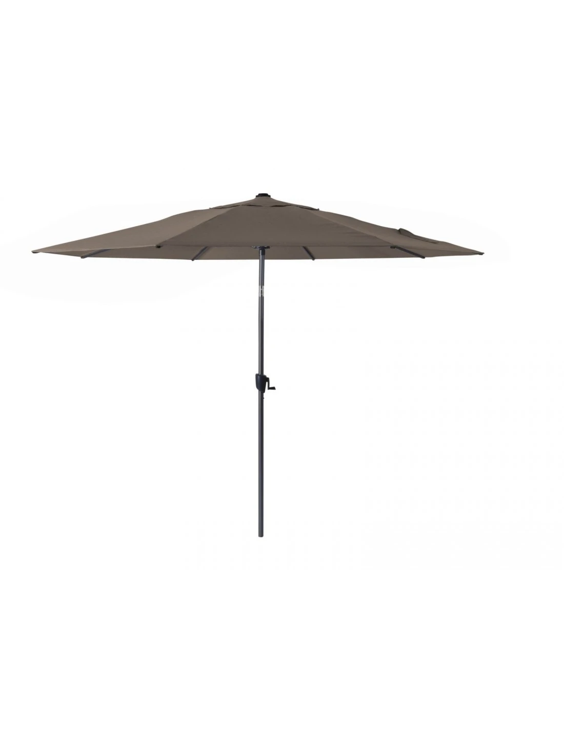Parasol Droit ø 350 Cm En Aluminium Grey à Manivelle - Taupe 1 Parasol Droit ø 350 Cm En Aluminium Grey à Manivelle - Taupe