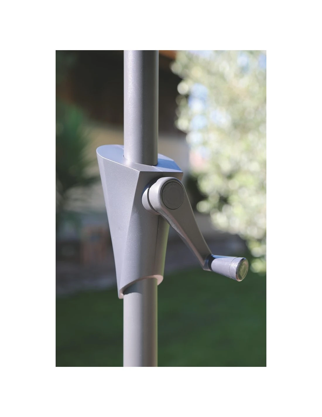 Parasol Droit Pagode D.3m Coloris Au Choix - Grey/Bleu 2 Parasol Droit Pagode D.3m Coloris Au Choix - Grey/Bleu – Image 2