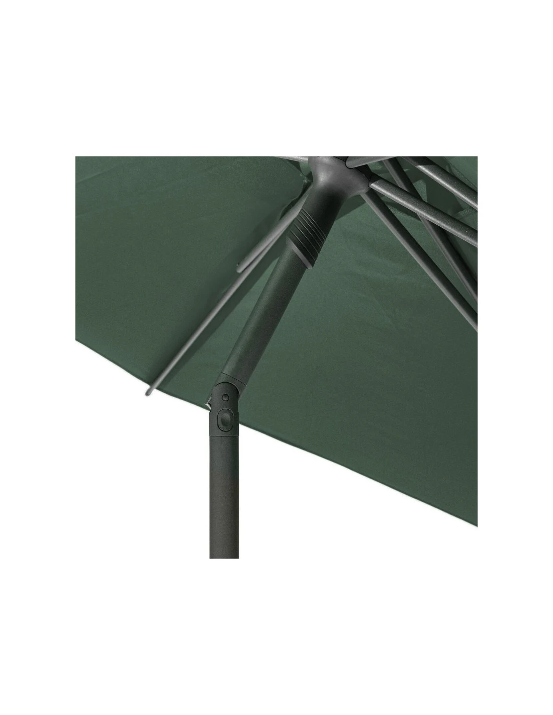 Parasol Droit Rond Soya Ø2.7m - Acier Et Polyester - Olive 4 Parasol Droit Rond Soya Ø2.7m - Acier Et Polyester - Olive – Image 4