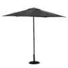Parasol Droit Rond Soya Ø2.7m - Acier Et Polyester - Ardoise
