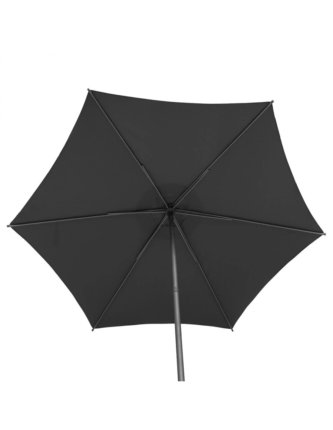 Parasol Droit Rond Soya Ø2.7m - Acier Et Polyester - Ardoise 4 Parasol Droit Rond Soya Ø2.7m - Acier Et Polyester - Ardoise – Image 4