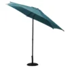 Parasol Droit Rond Soya Ø2.7m - Acier Et Polyester - Bleu Canard