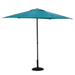 Parasol Droit Rond Soya Ø2.7m - Acier Et Polyester - Bleu Canard 9 Parasol Droit Rond Soya Ø2.7m - Acier Et Polyester - Bleu Canard -Verger Magique Soldes Boutique parasol droit rond soya o27m acier et polyester bleu canard 2
