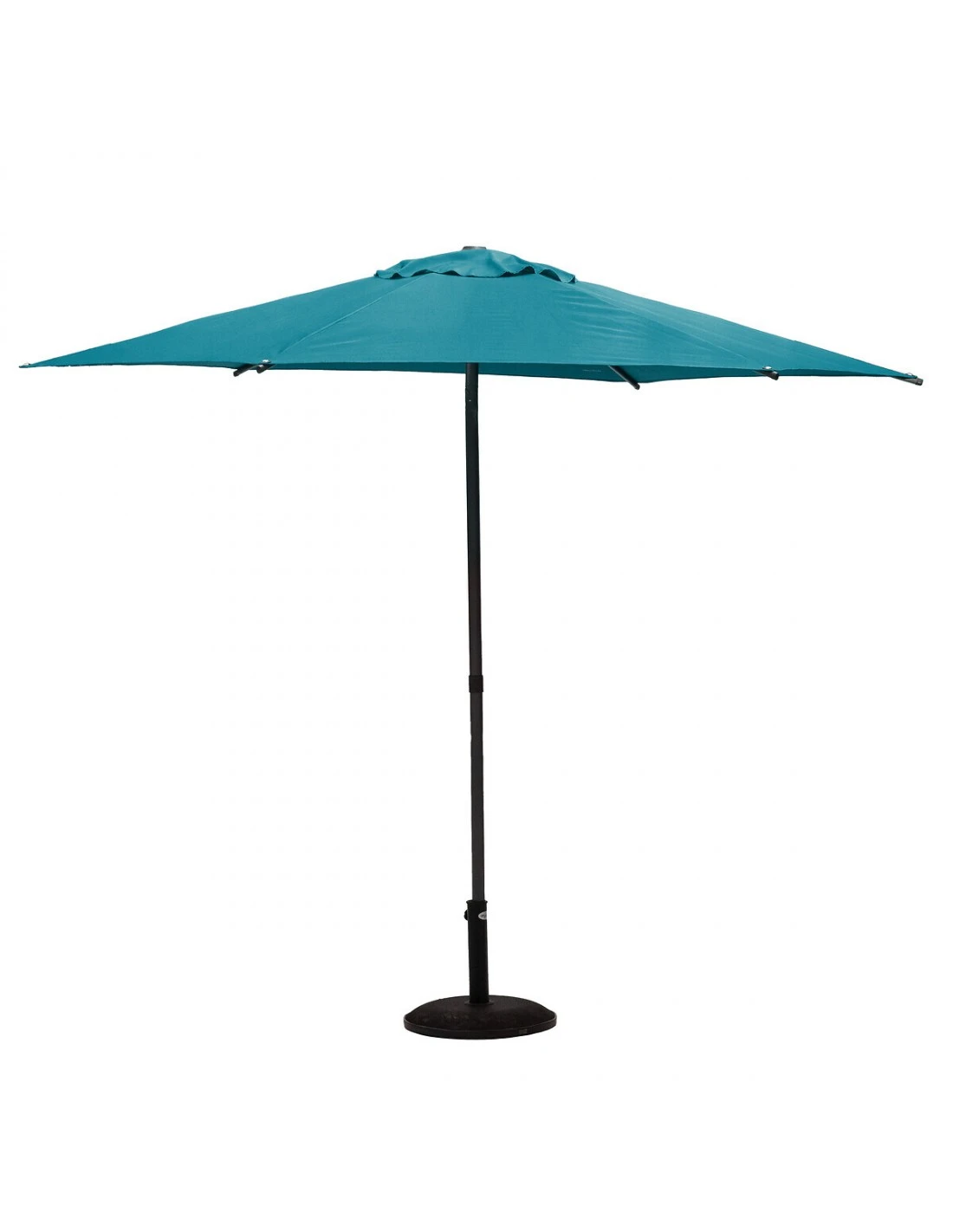 Parasol Droit Rond Soya Ø2.7m - Acier Et Polyester - Bleu Canard 3 Parasol Droit Rond Soya Ø2.7m - Acier Et Polyester - Bleu Canard – Image 3