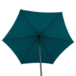 Parasol Droit Rond Soya Ø2.7m - Acier Et Polyester - Bleu Canard 11 Parasol Droit Rond Soya Ø2.7m - Acier Et Polyester - Bleu Canard -Verger Magique Soldes Boutique parasol droit rond soya o27m acier et polyester bleu canard 4