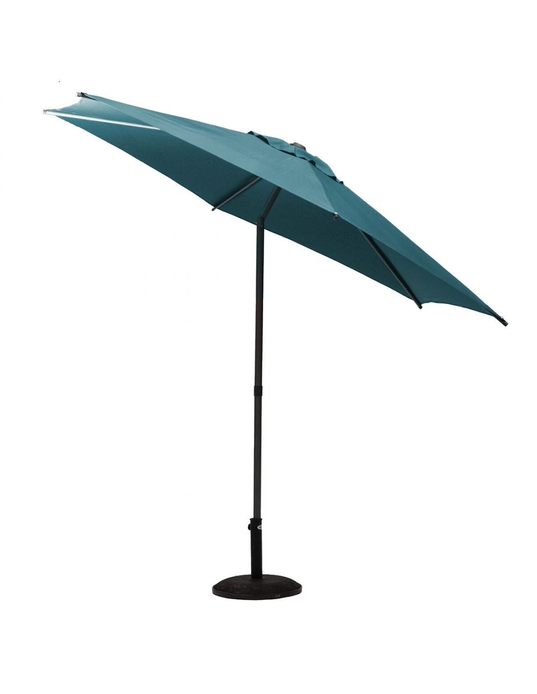 Parasol Droit Rond Soya Ø2.7m - Acier Et Polyester - Bleu Canard 1 Parasol Droit Rond Soya Ø2.7m - Acier Et Polyester - Bleu Canard