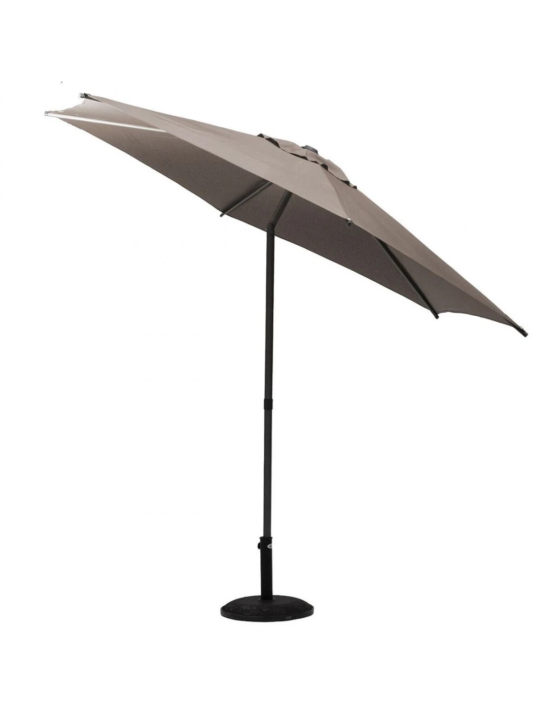 Parasol Droit Rond Soya Ø2.7m - Acier Et Polyester - Taupe 1 Parasol Droit Rond Soya Ø2.7m - Acier Et Polyester - Taupe