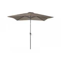Parasol En Aluminium Droit 2.5X2.5 Inclinable à Manivelle - Taupe