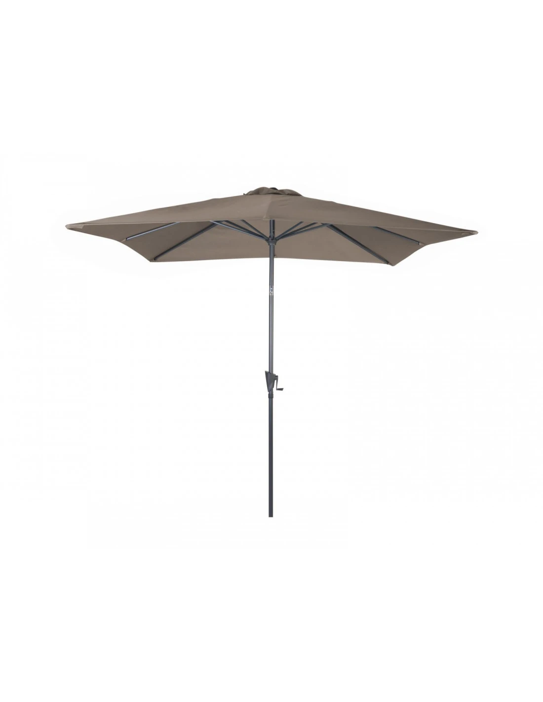 Parasol En Aluminium Droit 2.5X2.5 Inclinable à Manivelle - Taupe 1 Parasol En Aluminium Droit 2.5X2.5 Inclinable à Manivelle - Taupe