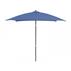 Parasol En Aluminium Droit 2x2 Inclinable - Bleu