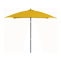 Parasol En Aluminium Droit 2x2 Inclinable - Curry