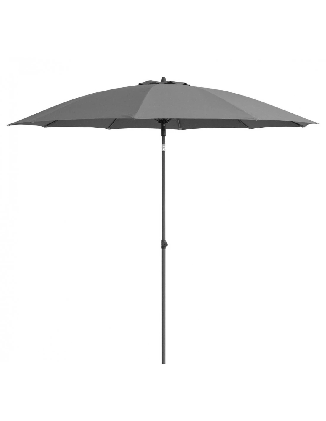 Parasol Rond 270/ 10 Baleines Fibre De Verre Coloris Au Choix - Gris 1 Parasol Rond 270/ 10 Baleines Fibre De Verre Coloris Au Choix - Gris