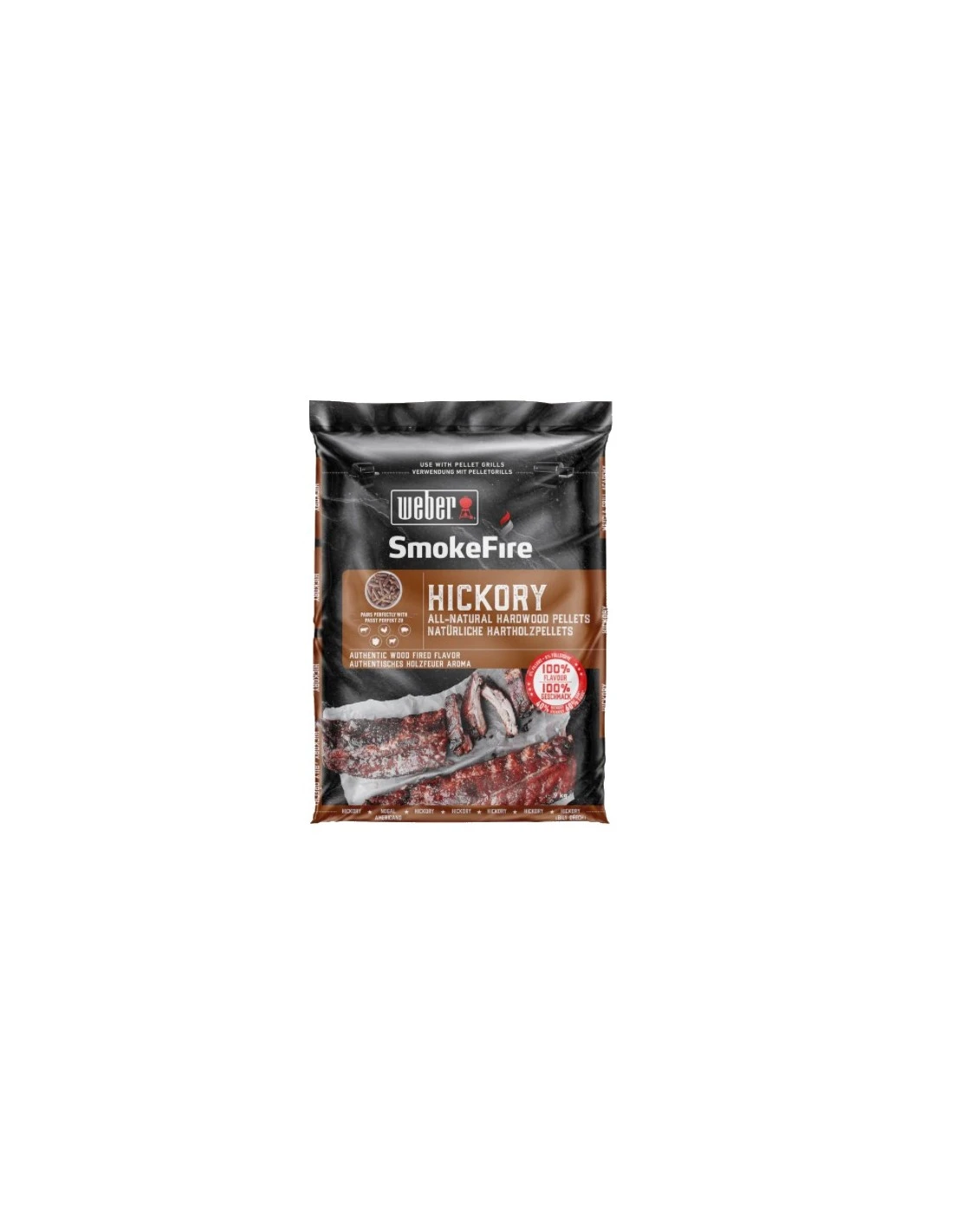 Weber Pellets (granulés De Bois) D'Hickory 100 % Naturels 1 Weber Pellets (granulés De Bois) D'Hickory 100 % Naturels