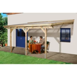 Pergola WEKA 671 Adossée De 10.9 M² Traitée Autoclave