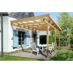 Pergola WEKA 671 Adossée De 15.7 M² Traitée Autoclave
