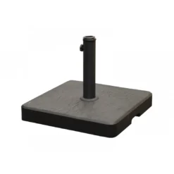Pied De Parasol Béton Anthracite Avec Son Tube - 35 KG
