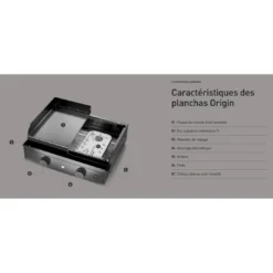 Plancha Origin G75 Acier Noir à Gaz - Pour 10 à 15 Personnes -Verger Magique Soldes Boutique plancha a gaz origin g75 a pour 10 a 15 personnes forge adour 3