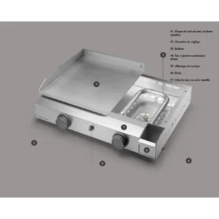 Plancha Base G45 A à Gaz - 4 à 6 Personnes - Forge Adour -Verger Magique Soldes Boutique plancha base g45 a acier a gaz 4 a 6 personnes forge adour 2