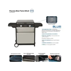 Plancha Blue Flame EXLD Campingaz 8 Plancha Blue Flame EXLD Campingaz -Verger Magique Soldes Boutique plancha blue flame exld sur chariot et capot acier plaque fonte emaillee 3