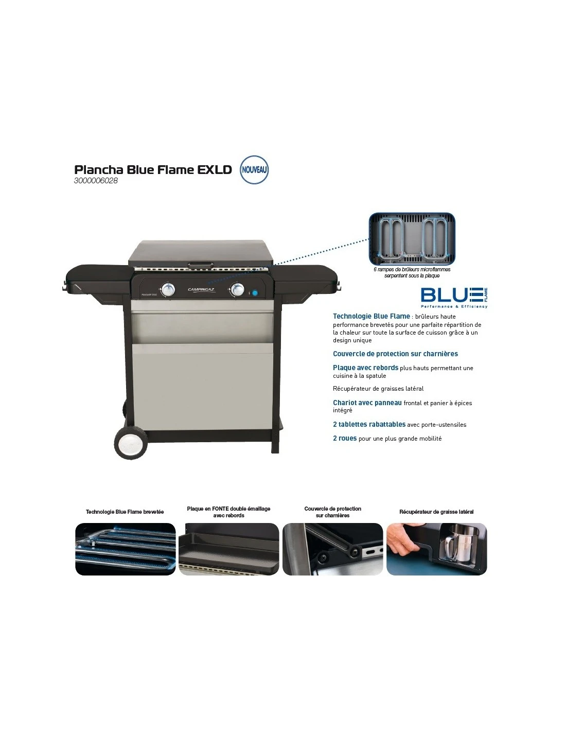 Plancha Blue Flame EXLD Campingaz 4 Plancha Blue Flame EXLD Campingaz – Image 4