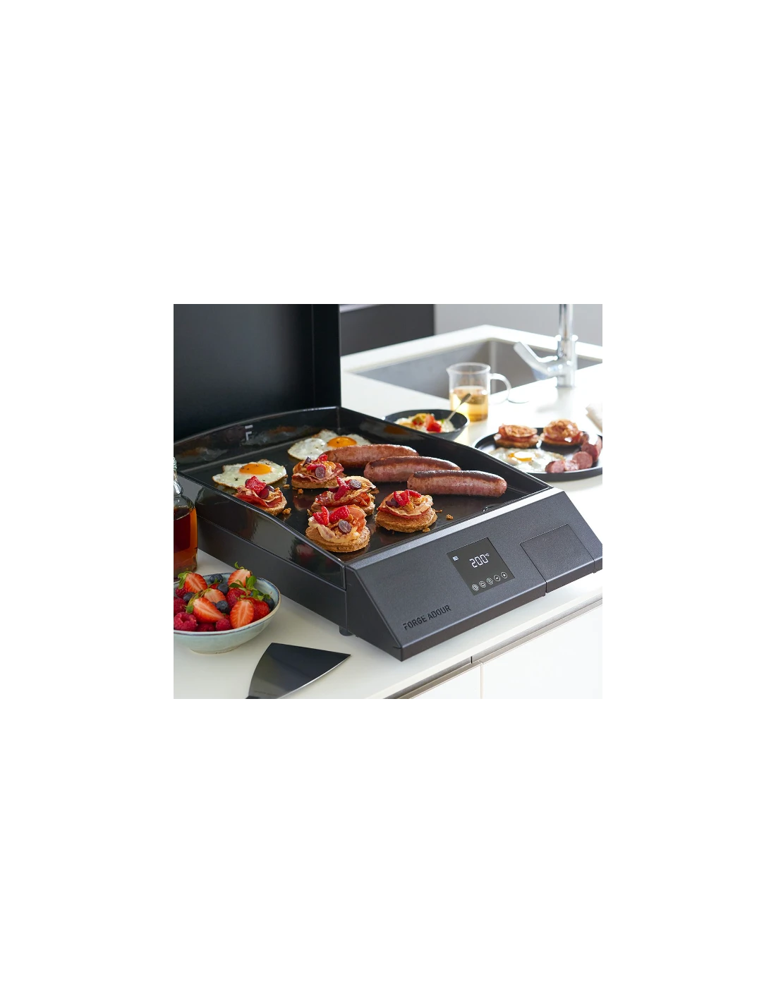 Plancha COOKING électrique Noire - Forge Adour 2 Plancha COOKING électrique Noire - Forge Adour – Image 2
