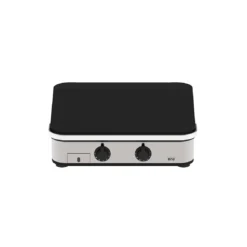 Plancha à Gaz Enosign 65 Inox Et Acier Avec Capot De Protection