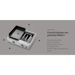 Plancha Modern G75 Inox à Gaz - Forge Adour 8 Plancha Modern G75 Inox à Gaz - Forge Adour -Verger Magique Soldes Boutique plancha modern g75 inox a gaz forge adour 2
