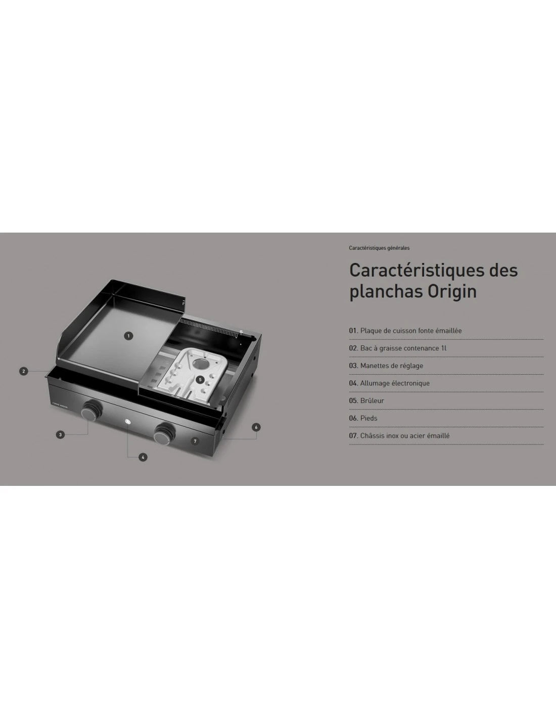 Plancha Origin G60 Acier Noir à Gaz - 8 à 10 Personnes 2 Plancha Origin G60 Acier Noir à Gaz - 8 à 10 Personnes – Image 2