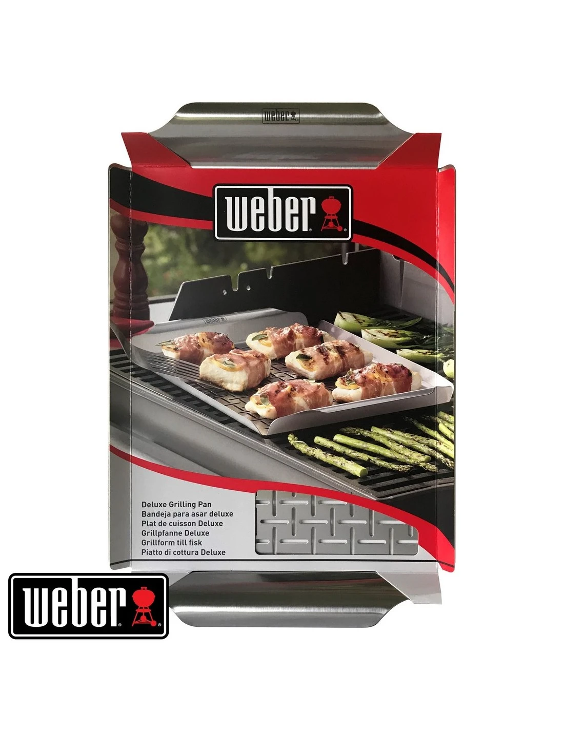 Plat De Cuisson Deluxe - Acier Inoxydable, Rectangle - Weber 4 Plat De Cuisson Deluxe - Acier Inoxydable, Rectangle - Weber – Image 4