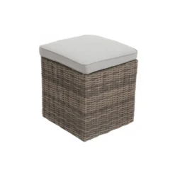 Pouf Rhodes Carré - Résine Synthétique - Naturae