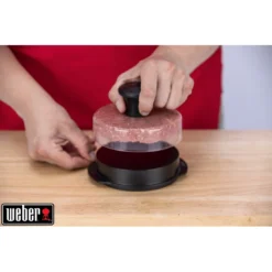 Presse à Hamburger - Pour 2 Tailles De Hamburgers - Weber -Verger Magique Soldes Boutique presse a hamburger pour 2 tailles de hamburgers weber 15