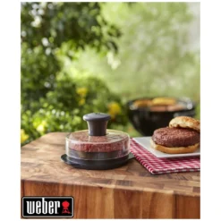 Presse à Hamburger - Pour 2 Tailles De Hamburgers - Weber -Verger Magique Soldes Boutique presse a hamburger pour 2 tailles de hamburgers weber 18