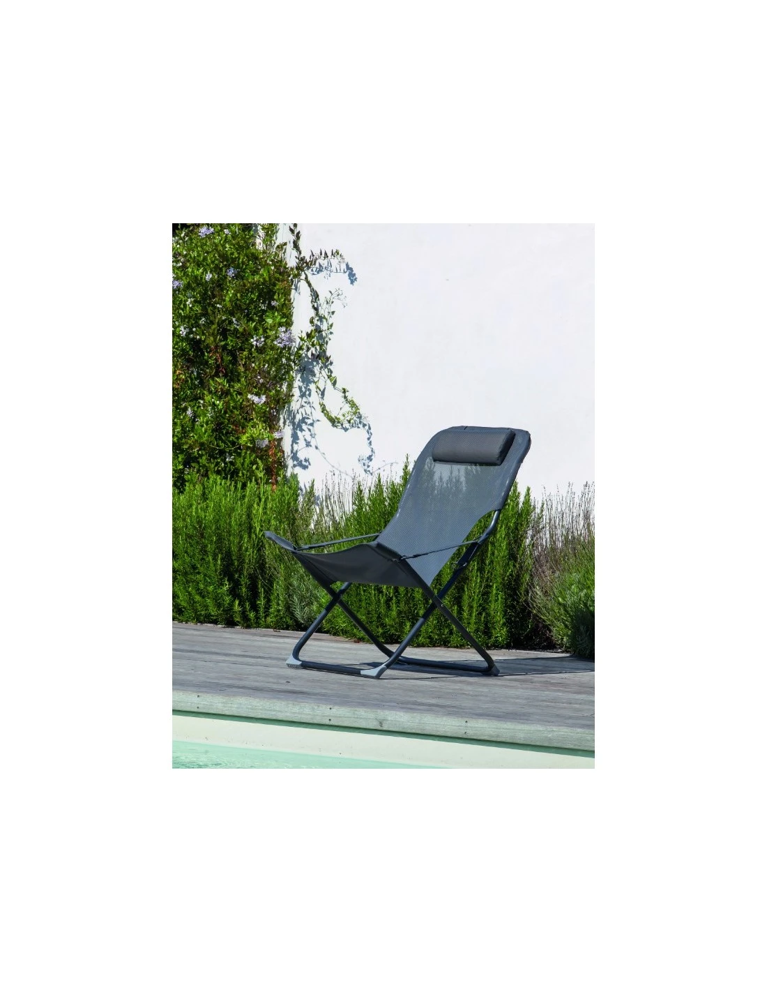 Relax De Jardin Pliant Easy - Graphite / Gris 2 Relax De Jardin Pliant Easy - Graphite / Gris – Image 2