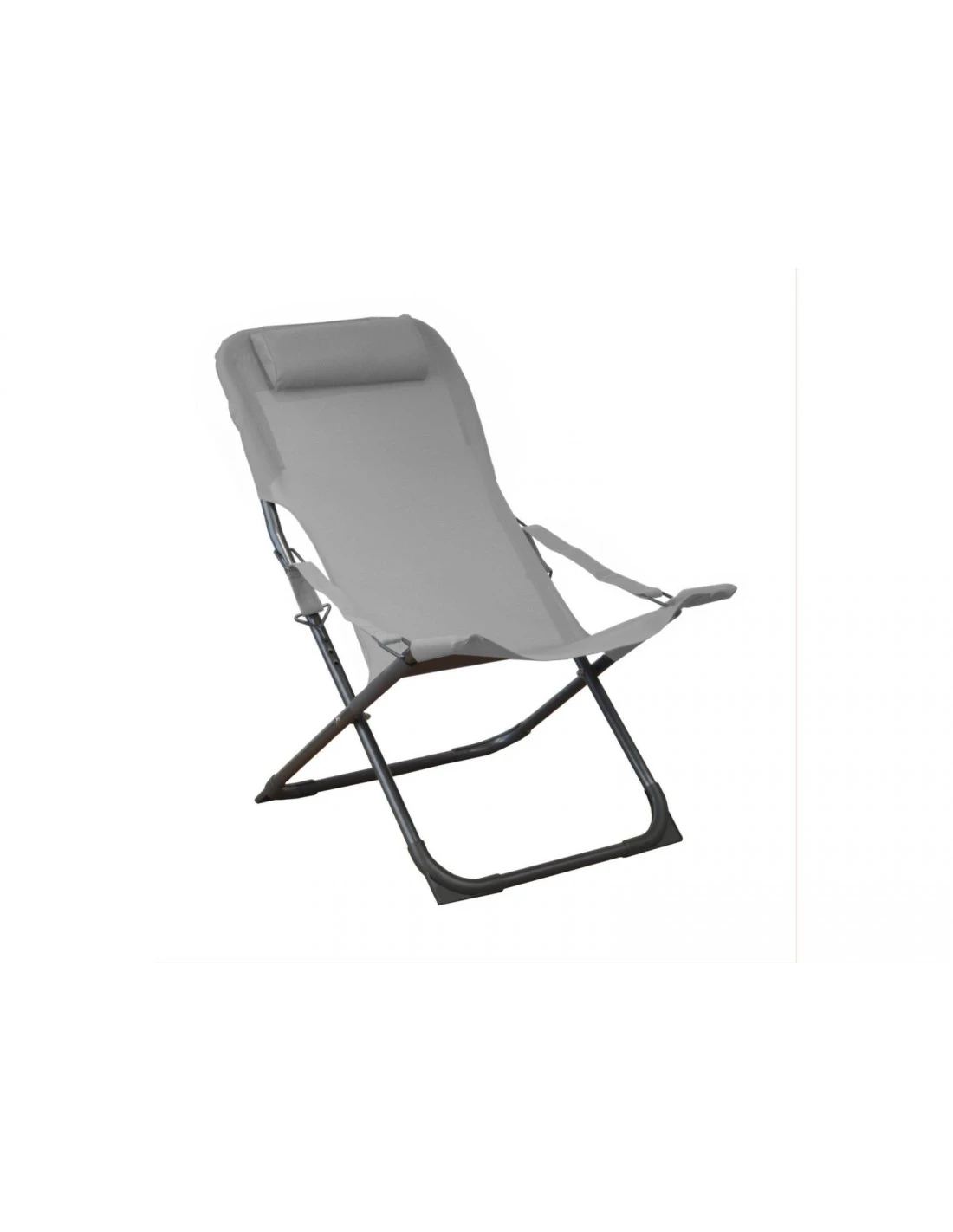 Relax De Jardin Pliant Easy - Graphite / Perle 1 Relax De Jardin Pliant Easy - Graphite / Perle