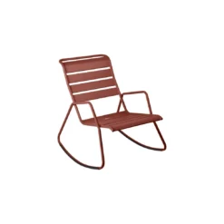 Rocking Chair Monceau En Métal - Ocre Rouge