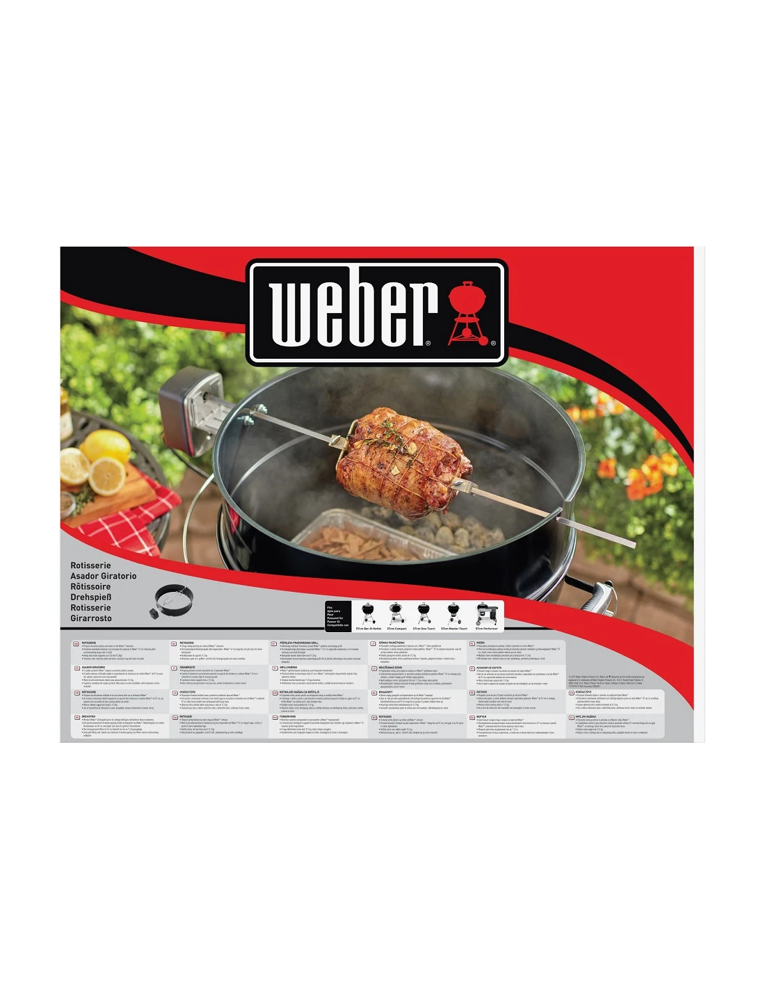 Rôtissoire Pour Barbecue à Charbon 57 Cm - Weber 2 Rôtissoire Pour Barbecue à Charbon 57 Cm - Weber – Image 2